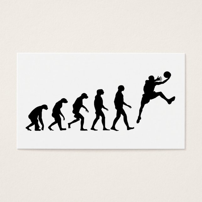 Evolutie van Basketball Visitekaartje (Voorkant)