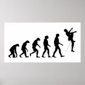 Evolutie van bergbeklimmen poster (Voorkant)