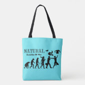 Evolutie van bevrijd Man Tote Bag (Achterkant)