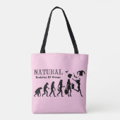 Evolutie van bevrijde vrouw tote bag (Achterkant)
