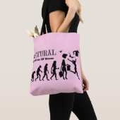 Evolutie van bevrijde vrouw tote bag (Dichtbij)