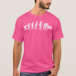 Evolutie van Biljart Spel Pool Speler Sport Lov T-shirt