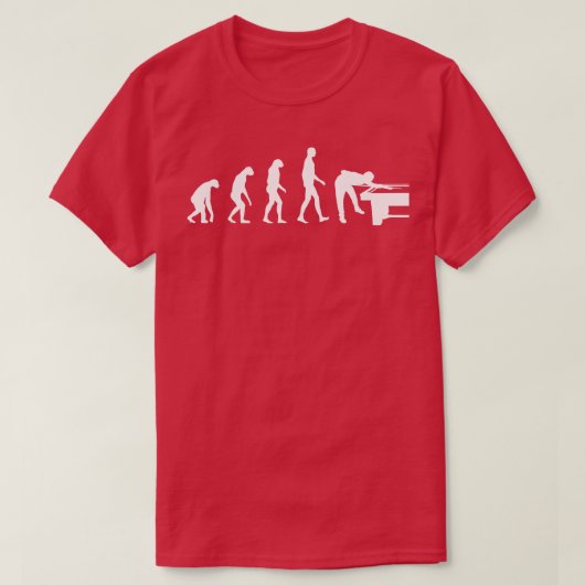 Evolutie van billard t-shirt (Design voorkant)
