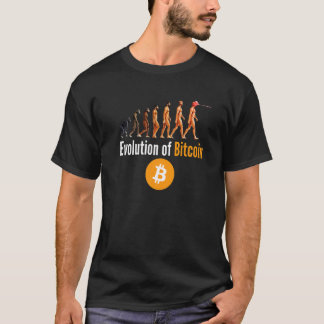 Evolutie van bitmunt btc crypto-cryptovaluta t-shirt