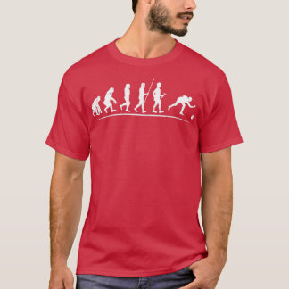 Evolutie van Bowling Strike Bowling Alley Pins Tha T-shirt