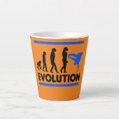 Evolutie van breukdansontwerp-breukbestendigheid latte mok (Voorkant)