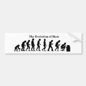 Evolutie van Bumpersticker voor Man met radiotelef (Voorkant)