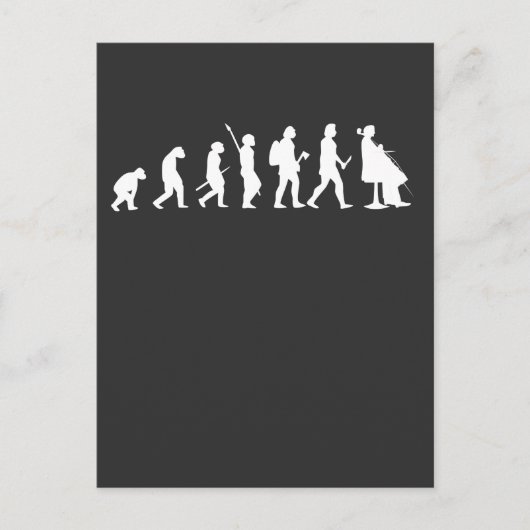 Evolutie van Cellist Funny Cello Lover Gift Briefkaart (Voorkant)