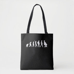 Evolutie van Cellist Funny Cello Lover Gift Tote Bag