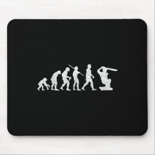 Evolutie van Cricket T-shirt Funny Clic Wereld Cad Muismat