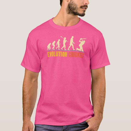 Evolutie van cricketbanden voor cricketspelers of t-shirt (Voorkant)