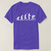 Evolutie van Curling Player T-shirt (Design voorkant)