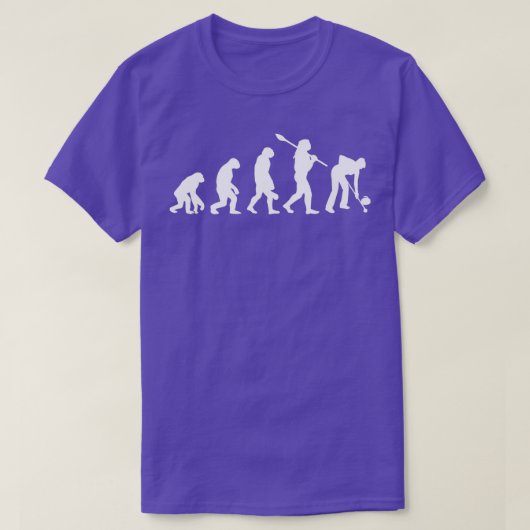 Evolutie van Curling Player T-shirt (Design voorkant)