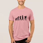 Evolutie van Dans  – Iconische Silhouet van een Pe Tri-Blend Shirt (Voorkant)
