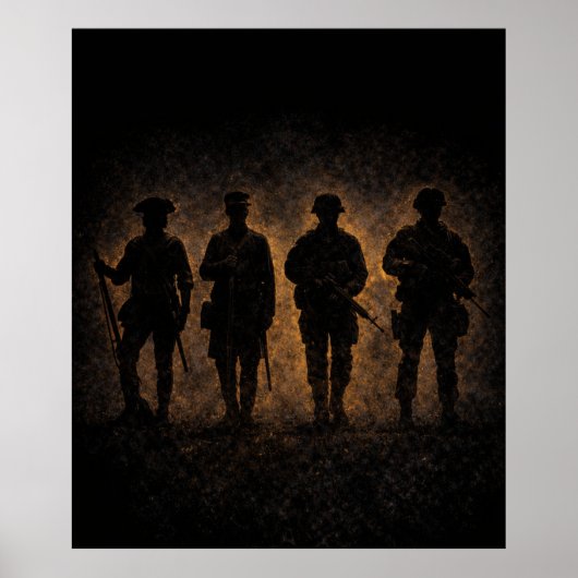 Evolutie van de Amerikaanse soldaat  Poster (Voorkant)