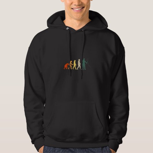 Evolutie van de Archery Bowhunting Bow en Arrow Ar Hoodie (Voorkant)