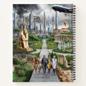 Evolutie van de Beschaving Art - Historische Tijdl Notitieboek (Achterkant)