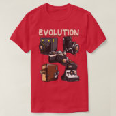  evolutie van de camera-fotografie (2) t-shirt (Design voorkant)