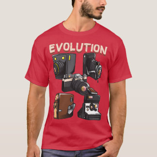  evolutie van de camera-fotografie (2) t-shirt