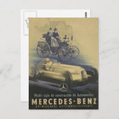 evolutie van de Classic Car Briefkaart (Voorkant / Achterkant)