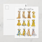 Evolutie van de Cocktailjurk Briefkaart (Voorkant / Achterkant)