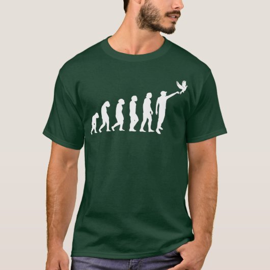 Evolutie van de duivenkwekerij t-shirt (Voorkant)