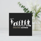 Evolutie van de elektricien kaart (Staand voorkant)