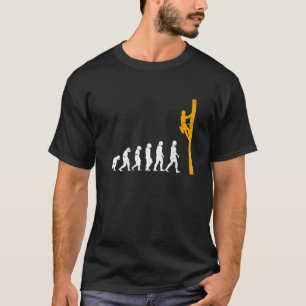 Evolutie van de elektrische ingenieur van Lineman  T-shirt