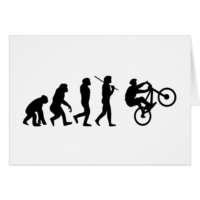 Evolutie van de fietser (Voorkant Horizontaal)