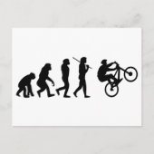 Evolutie van de fietser briefkaart (Voorkant)