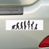 Evolutie van de Grappige Bumpersticker van Vrouwen (Op auto)