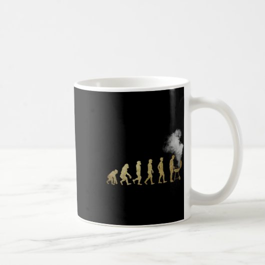 Evolutie van de grilmeester - grilling-cadeautjes koffiemok (Rechts)