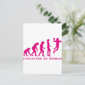 evolutie van de handbalvrouw briefkaart (Staand voorkant)