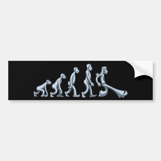 Evolutie van de jaren '60 bumpersticker (Voorkant)
