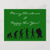 Evolutie van de kerstman feestdagenkaart (Voorkant)