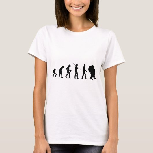 Evolutie van de kerstman t-shirt (Voorkant)