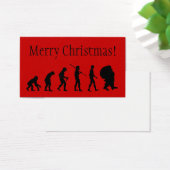 Evolutie van de kerstman visitekaartje (Bureau)