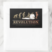 Evolutie van de Man revolutie van vrouwen ID462 Rechthoekige Sticker (Tas)