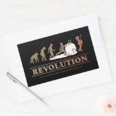 Evolutie van de Man revolutie van vrouwen ID462 Rechthoekige Sticker (Envelop)