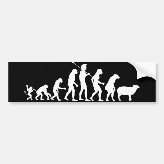 Evolutie van de Massa-Bumpersticker Bumpersticker (Voorkant)