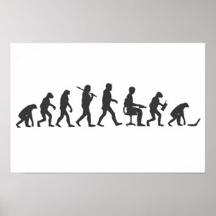 Evolutie van de mens Laptop Poster