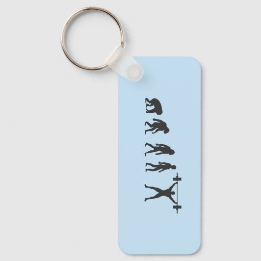 Evolutie van de mens sleutelhanger (Voorkant)