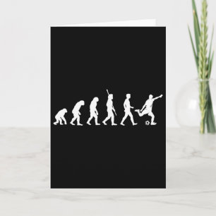 Evolutie van de mens - Voetbalfan Voetbalspeler Kaart