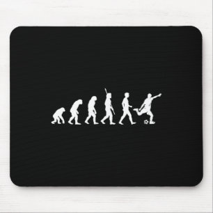 Evolutie van de mens - Voetballiefhebber Voetballe Muismat