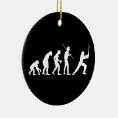 Evolutie van de Ninja - van man tot ninja Keramisch Ornament (Rechts)