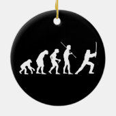 Evolutie van de Ninja - van man tot ninja Keramisch Ornament (Achterkant)