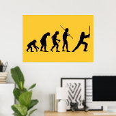 Evolutie van de Ninja - van Man tot Ninja Poster (Thuiskantoor)