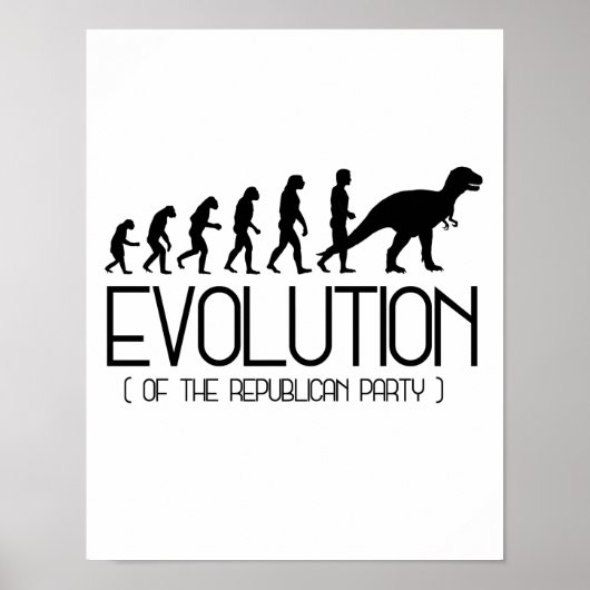 Evolutie van de Republikeinse Partij - Pro-Science Poster (Voorkant)