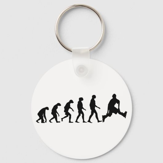 Evolutie van de Rollerblading Sleutelhanger (Voorkant)