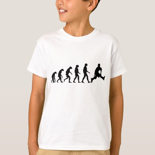 Evolutie van de Rollerblading T-shirt (Voorkant)